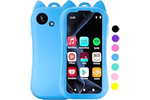 VISDOMEVO MP3 Player with Bluetooth WiFi 80GB Portable Digital Music Player Android Device with 3.9” Touch Screen HIFI Lossless Sound FM Radio Support Spotify Audible Amazon Music for Kids and Audio Lovers-Blue