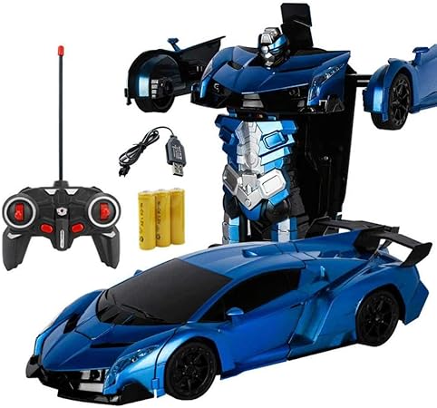 transforming police car toy