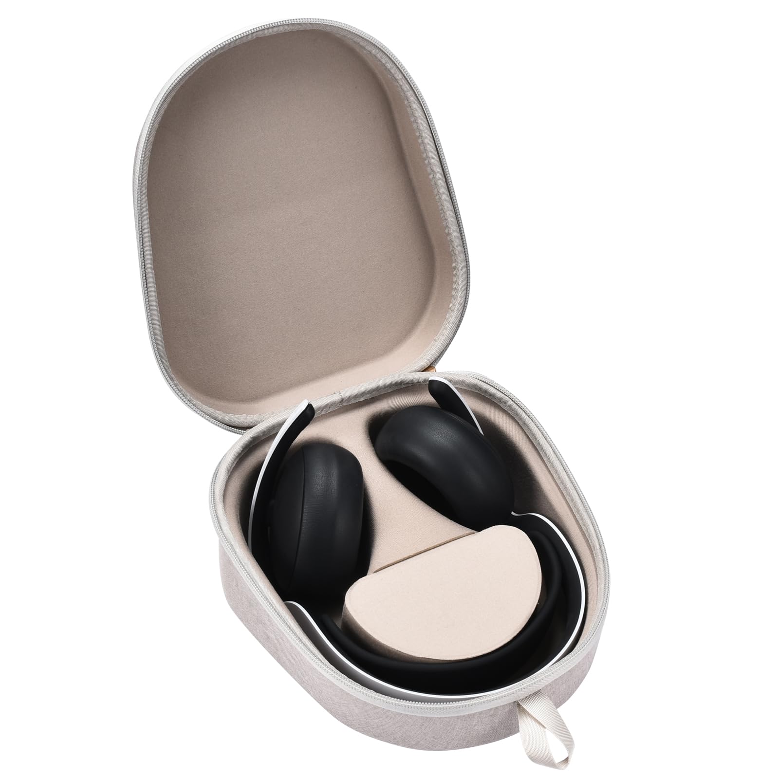 Hzycwgone Case for Playstation PULSE Elite wireless headset,Travel Carrying Cover Bag w/Magnetic Room for PS5 Pulse Elite Cable(Grey)