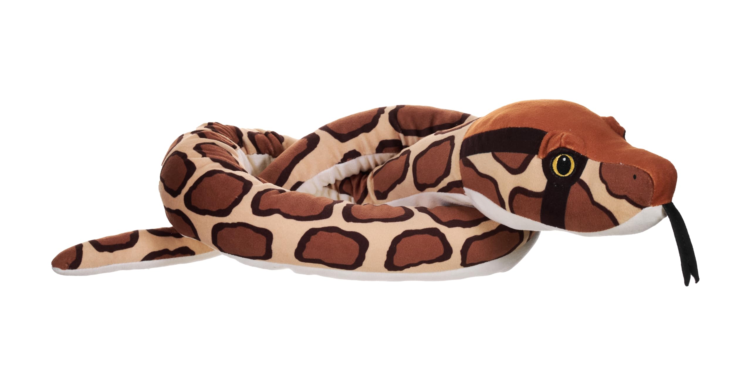 Wild Republic Snakes Eco Burmese Python, Stuffed Animal, 54 Inches, Plush Toy, Fill is Spun Recycled Water Bottles, Eco Friendly