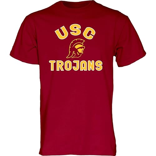 Blue 84 Men's USC Trojans T Shirt Line Up Team Color, Usc Trojans Cardinal, Small