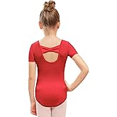 Stelle Leotard for Girls Black Ballet Dance Leotard Gymnastics Outfits with Bow Back (Toddler/Little/Big Kids)