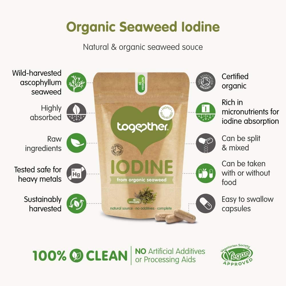 Organic Seaweed Iodine Supplement, Together Health, from Organic Seaweed, Natural Source of Iodine, Vegan Friendly - Image 5