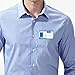 DIY Name Badges, Wisdompro 10 Set White Printable Blank PVC Badges (3.38 x 2.13 Inch) with Magnetic Name Tag for Jacket, Lapel,or Shirt - No Holes in Your Fine Jackets or Shirts