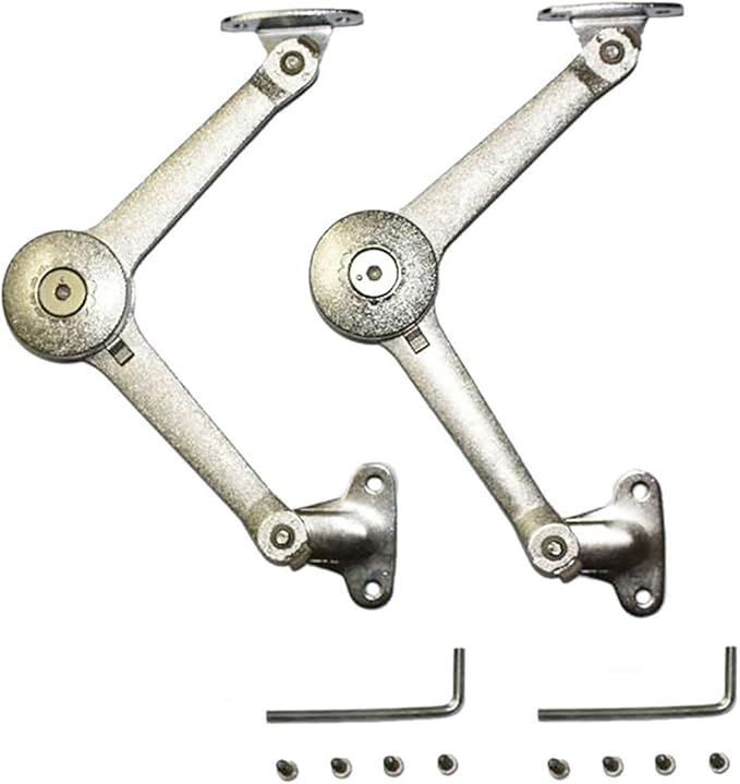 Magiin 2Pcs Bisagras para Muebles Barra de Soporte Puertas Elevables