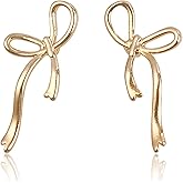 Skycelennt Bow Earrings for Women, Fashion Ribbon Stud Earrings Cute Bowknot Earrings Party Jewelry Gift for Women