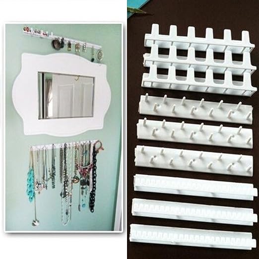 Soporte Para Colgar En La Pared Organizador De Joyas Azul Ganchos