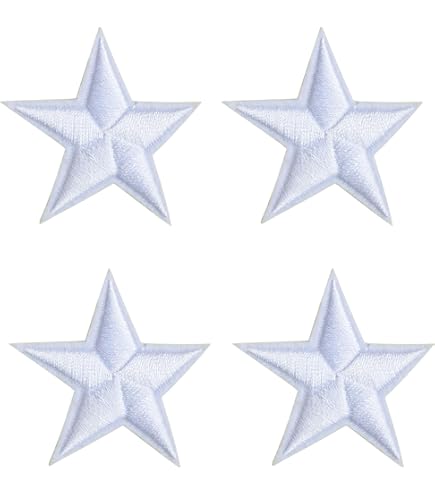 2pc/Mini Light BLUE Star Applique Set, Star Patch, 1\" Inch Small Stars