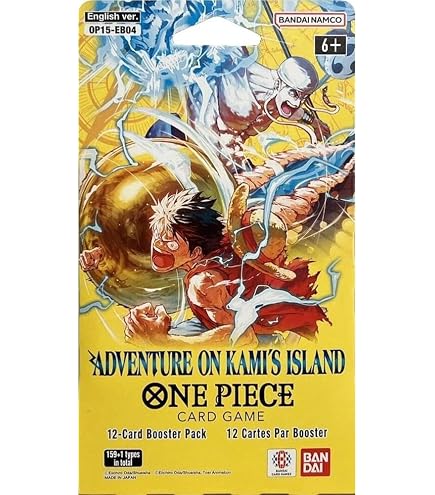 BANDAI One Piece TCG: Kingdoms of Intrigue OP-04 JPN Booster Pack (1-Pack, 6 Cards) : Toys & Games