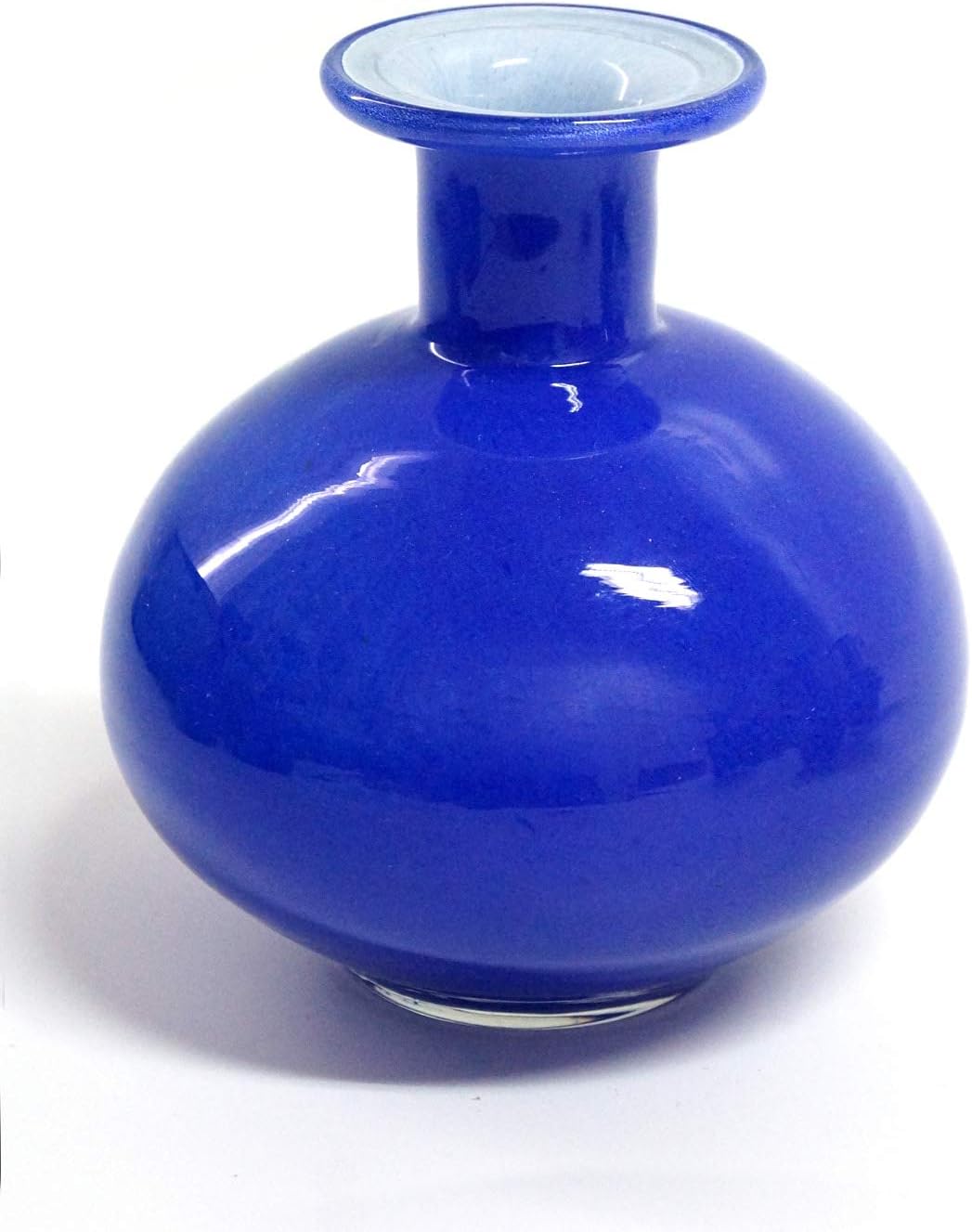 Decorative Glass Vase Handmade Dobrynya, Hand Blown Vase, Vases for Home Decor