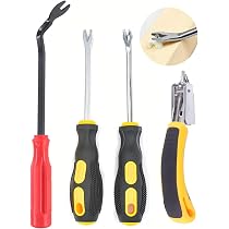 Tanstic 4Pcs Nail Puller & Staple Remover Tool Set – Includes End Cutting Pliers, V & U Tip Pullers, For Furniture, Floors, Wood