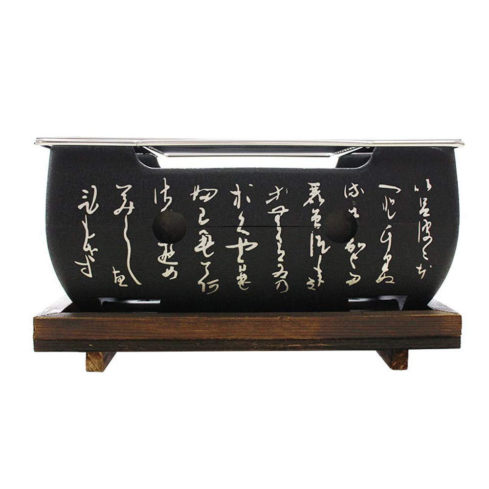 ZHANGDAN Tabletop Charcoal Grill, Mini Korean Japanese Barbecue Grill