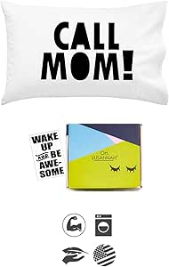 Oh, Susannah Call Mom Pillow Case Black Graduation Gifts for College Dorm Room Bedding Accessories for Girls or Boys Pillowcase Fits Standard or Queen Size Pillow