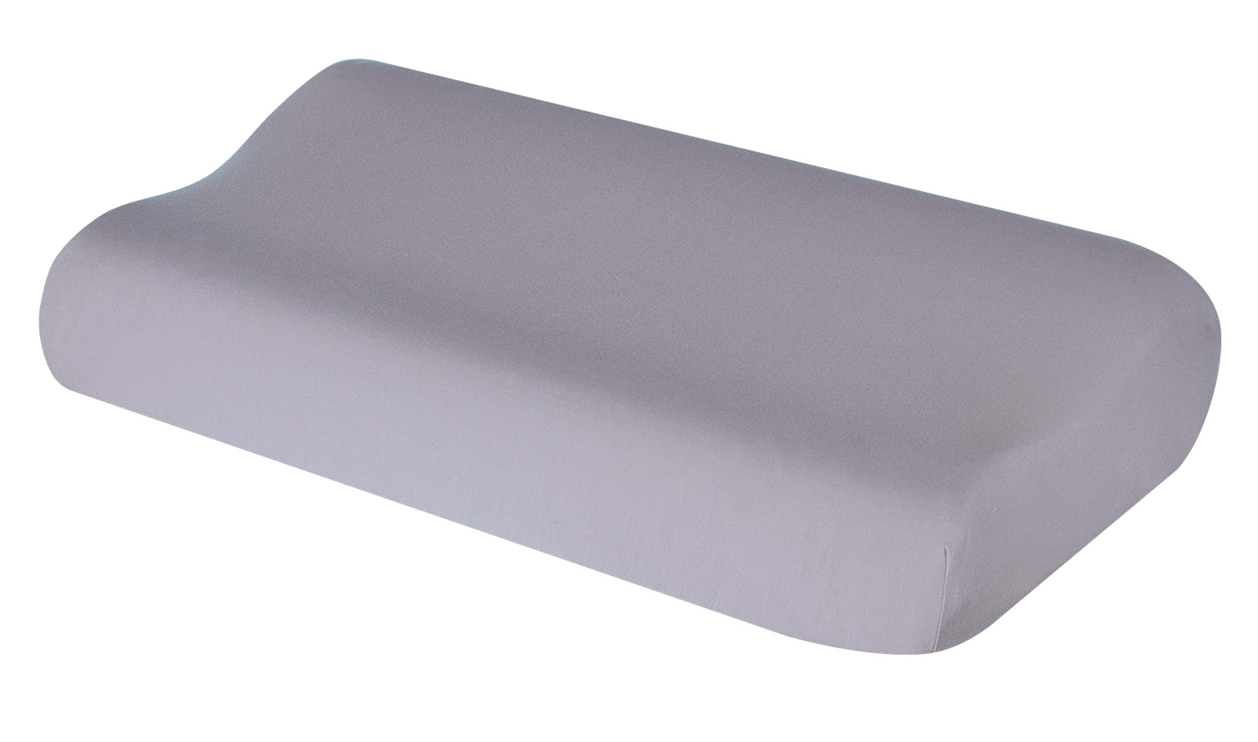 Cushion Cover for Neck Pillow Neck Support Pillow Health Pillow Made of Cotton for Sizes from 35 x 60 to 45 x 75 cm (Light Grey 105)