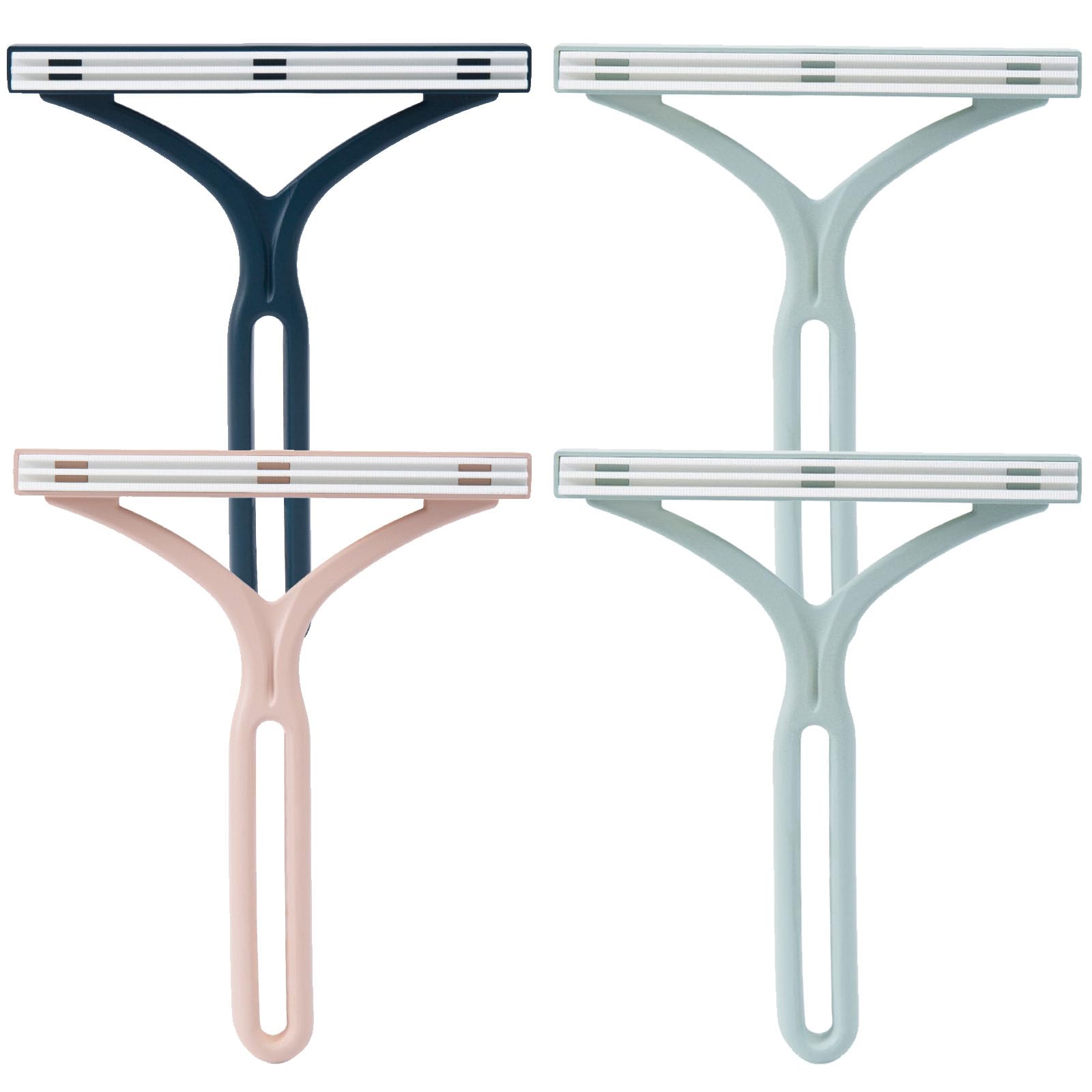 4Pcs Pet Hair Removal Brush Premium Scraper Fur Removal Tool Portable Dog Cat Lint Cleaner Double Sided Fabric Shaver for Clothes Carpet Cat Dog Hair Fuzz