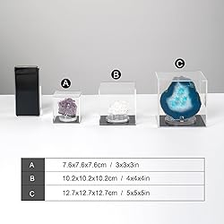 Kcgani Transparent Acrylic Square Cube Containers