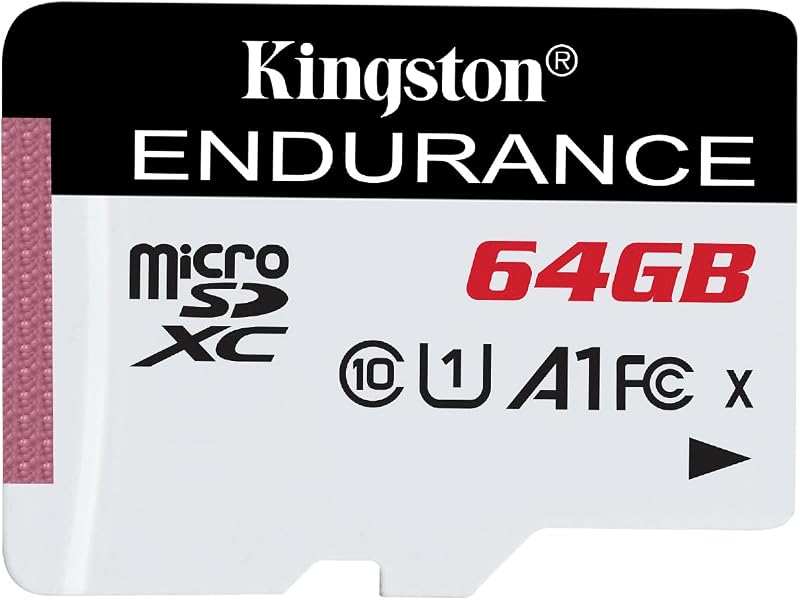 Kingston High Endurance microSD Card 64 GB SDCE/64GB Black White
