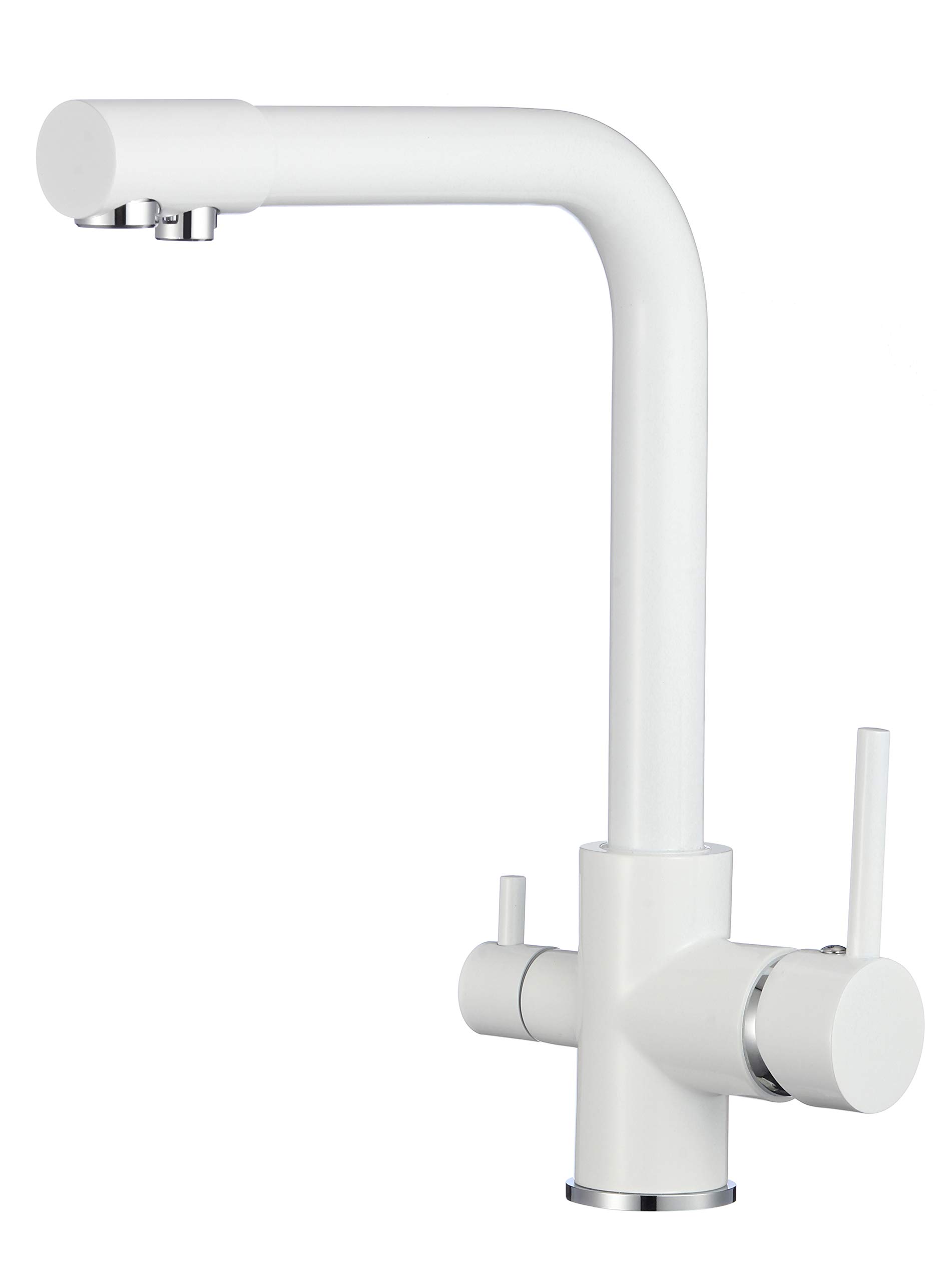 VALAZ-Grifo-de-cocina-3-vias-para-osmosis-monomando-giratorio-360-Blanco-para-fregadero