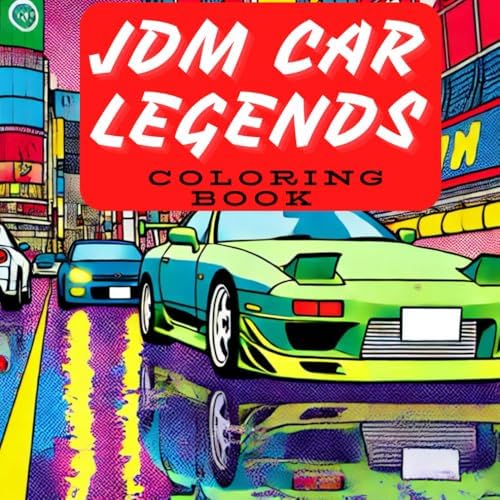 Japanese Cars Coloring Book: JMD Coloring Book | Car Coloring Book