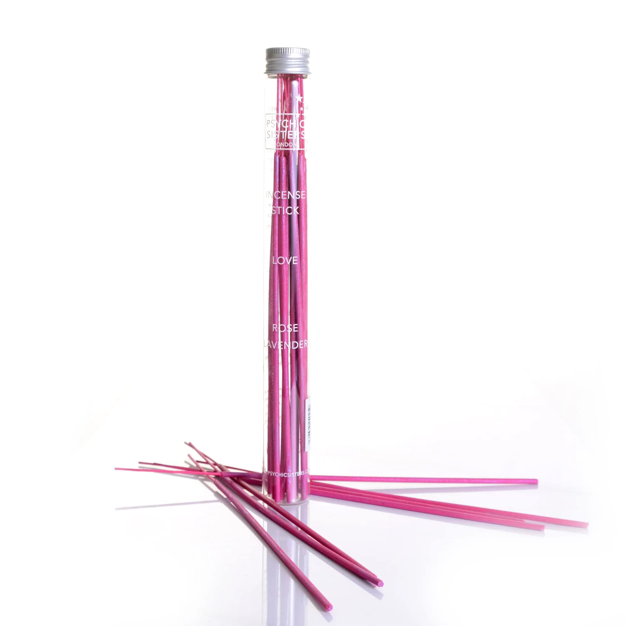 Psychic Sisters - Love Incense Sticks - 14 Incense Sticks - Spiritual Incense - Reiki Cleansed & Energised - 30 Min Burn Time - Handmade In The UK