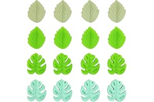 CESUSME 16Pcs Knitting Needle Stoppers,Protectors Cute Leaf Needles Point Protectors Knitting Silicone Stitch Stoppers, Needle Minder for Knitting Crochet Hand DIY Supplies Accessories