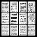 12 Pack Plastic Letters Number Alphabet Stencil Template , Perfect for Planner/Notebook/Diary/Scrapbook/Graffiti/Card, Christmas Gift