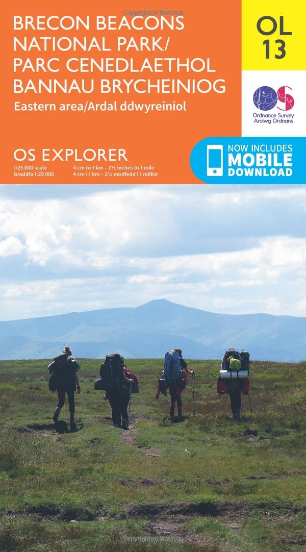 Brecon Beacons Os Map Online Brecon Beacons National Park / Parc Cenedlaethol Bannau Brycheiniog Map |  Eastern Area / Ardal Ddwyreiniol | Ordnance Survey | Os Explorer Map Ol13 |  Wales | Walks | Hiking | Maps |