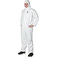 Pioneer Microporous Disposable Coveralls - Protects from Chemicals, Bleach, Paint - Breathable & Comfortable - Type 5 and 6