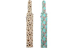 horzmetnex Horse Tail Bag，Stretch Fabric, Leopard Print with Skull and Leaf Patterns, Fits All Tail Sizes, Tail Protection an