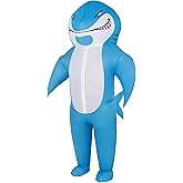 M MH ZONE Halloween Inflatable Costume for Adults&Kids Shark Costume Full-Body Cosplay Suit for Halloween, Christmas,Carnival