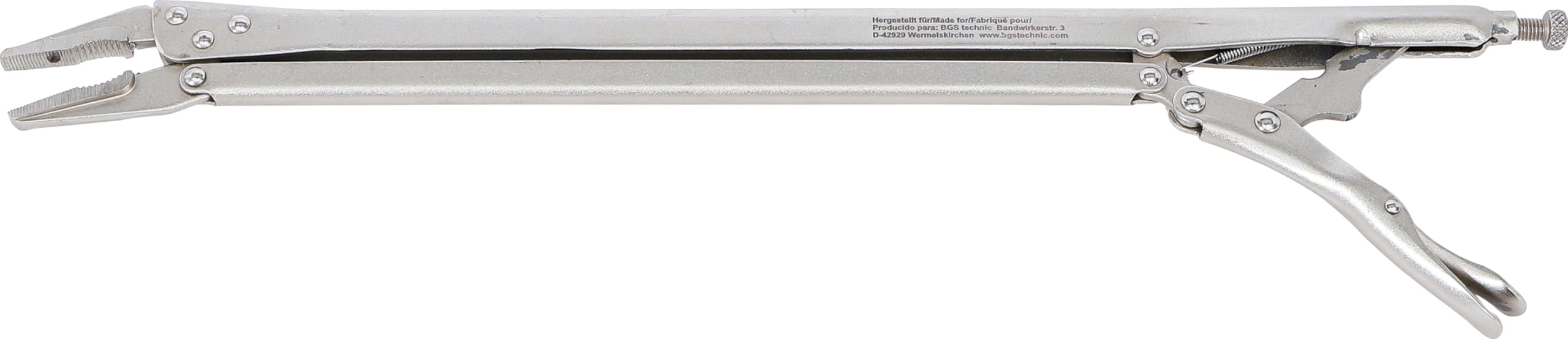 BGS 4497 | Locking Long Nose Grip Pliers | 500 mm