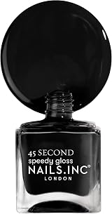 Nails.INC Cambridge Calls My Name Black Nail Polish 14 ml view 2