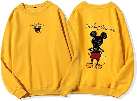 Amazon Co Jp ディズニー パーカー レディース フード付き ミッキー 長袖 春秋 トレーナーパーカー ロングパーカー オーバーサイズ プルオーバー トップス アウター バイカラー 大きいサイズ ホーム キッチン