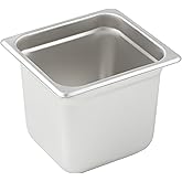 Winco SPJL-606 Anti-Jamming Steam Pan, 44202 by 6-Inch, Standard Weight,Stainless Steel,Medium