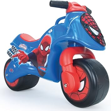 INJUSA - Marvel Moto Correpasillos Neox Spiderman para Bebés de 18 Meses con Decoración Permanente IML y Asa de Transporte, color azul y rojo, 27.7 x 21.1 x 19.3 (19060): Amazon.es: Juguetes y juegos