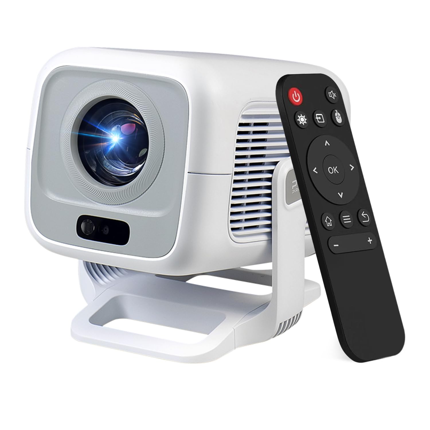 Photo 1 of Mini Projector with Wifi and Bluetooth ,Native 1080P 4K Support Portable Projector with Android TV OS,180° Rotatable,AI Auto Focus & Keystone,35"-130" Screen Video Projector