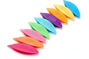 Czhotg 9-Pcs Ergonomic Tatting Shuttles - Beginner-Friendly Lacemaking Kit for Crochet, Bobbin Weaving and DIY Jewelry Making (Multicolor)