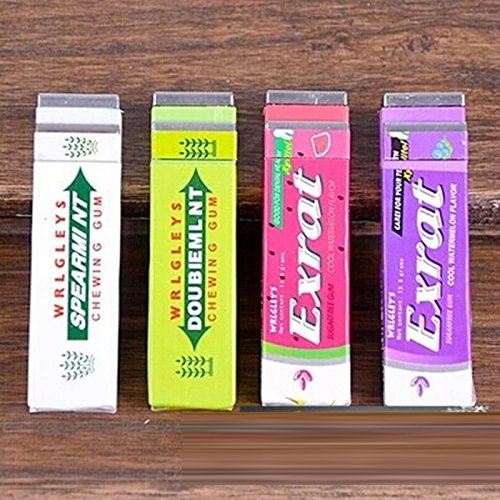 Cooplay 2pcs Shocking Hardcover Chewing Gum Joke Gadget Electric Tricky Prank Gag Funny Toy Fool's Day Gift for Halloween