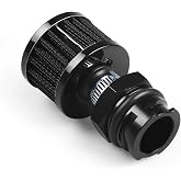 Dyno Racing Aluminum Billet Valve Cover Adapter Oil Cap Breather Fitting AN10 &amp; Filter Accessory Compatible With LX LSX LS1 LS2 LS3 LS6 LS7