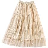 SRZYMJ Tüllrock Damen - Rosa Tutu Rock Mit Mesh-Einsätzen