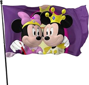 Amazon.com : KURITIAN Mickey-Mouse-57 Flag 3x5 Feet Banner Patio Lawn ...