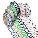 ARTIT Washi Tape Set | Special Christmas Edition | 33 feet Long, 0.6 inch Wide | 6 Decorative Rolls | Holiday Festive Masking Tapes | DIY Xmas Crafts, Greeting Cards, Tree Decorations, Gift Wrapping