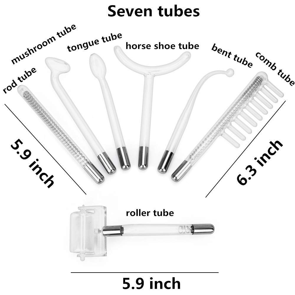 High Frequency Facial Device, Portable Handhold Frequency Device with 7 Wands: Beauty