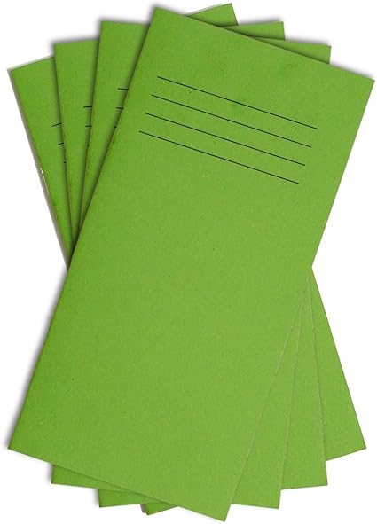 Amazon スリムポケット語彙ノート グリーンカバースペルチェックタイムテーブルアドレス帳24ページ教育標準8 Mm並ぶ 5 0 Mm X 100 Mmのパック Party Decor 文房具 オフィス用品 文房具 オフィス用品