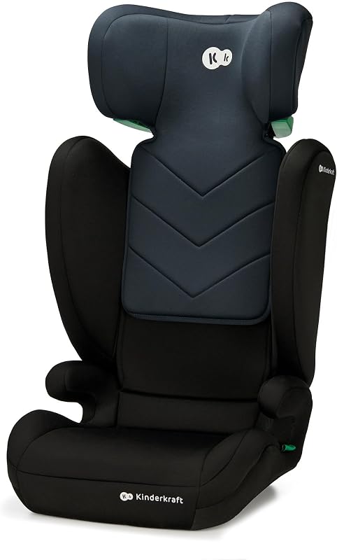 I-SPARK Silla de coche, i-Size, para bebé, Grupo 2/3 100-150 cm, de 3,5 a 12 años, de 15 a 36 kg, ligera (4,85 kg), cinturón de seguridad de 3 puntos, Protección lateral, Negro