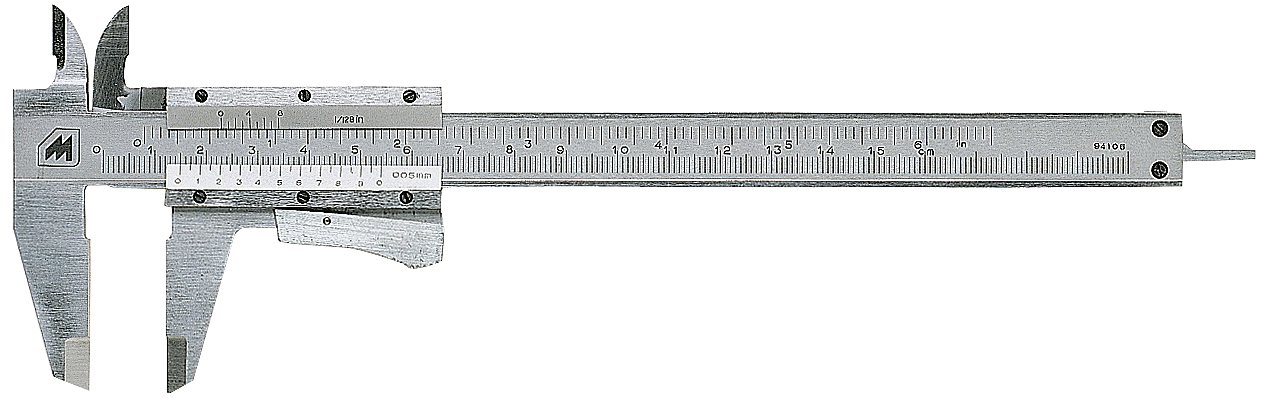 Metrica 10031 200mm Chromed Vernier Caliper, gray
