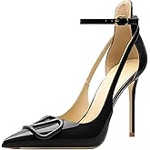 Qunvngutui Women's Pointed-Toe Bag-Toe Strappy High-Heeled Shoes Sexy Stiletto Pumps