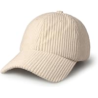 Corduroy Baseball Cap – Solid Color Adjustable Trucker Sun Hat For Men & Women