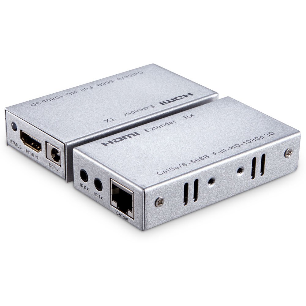 Dynamode LMS DATA 50 m 1080/720p HDMI Extender Over Cat5e/Cat6 - Grey