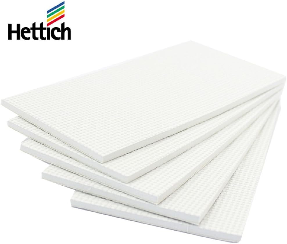 Hettich Heavy Duty Rubber Furniture Glider Sheets, White, Rectangular, 5 pcs - Image 4